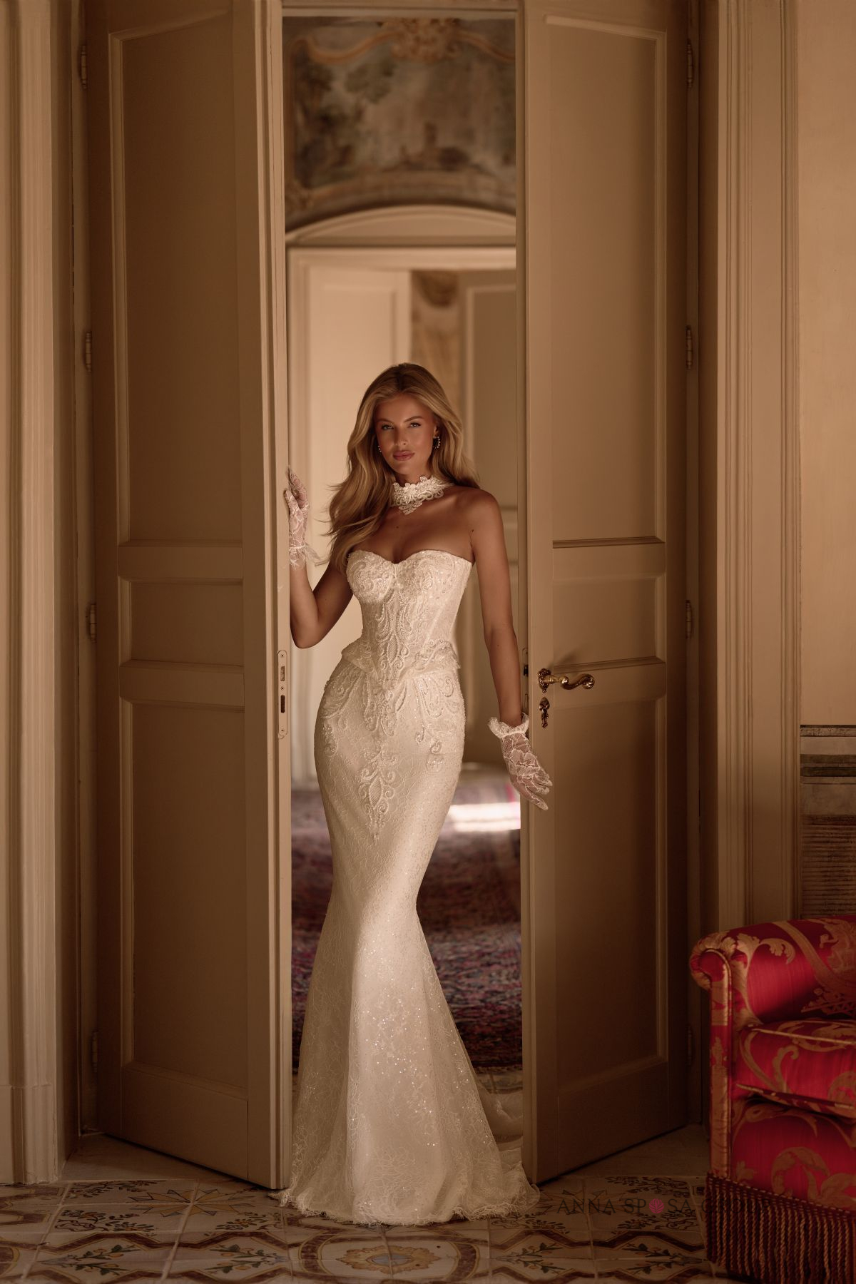 Zaphir Zweiteiler Brautkleid von vorne
