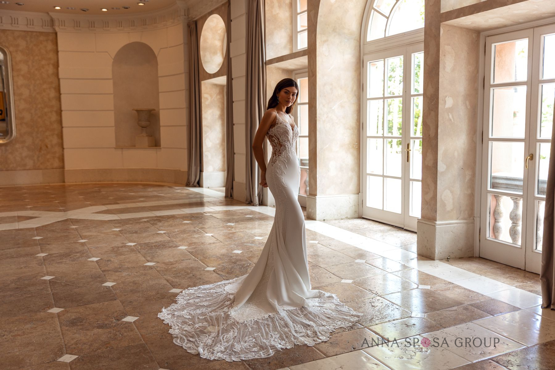 Anna Sposa Meerjungfrau Brautkleid Kamondo mit figurbetonter Silhouette